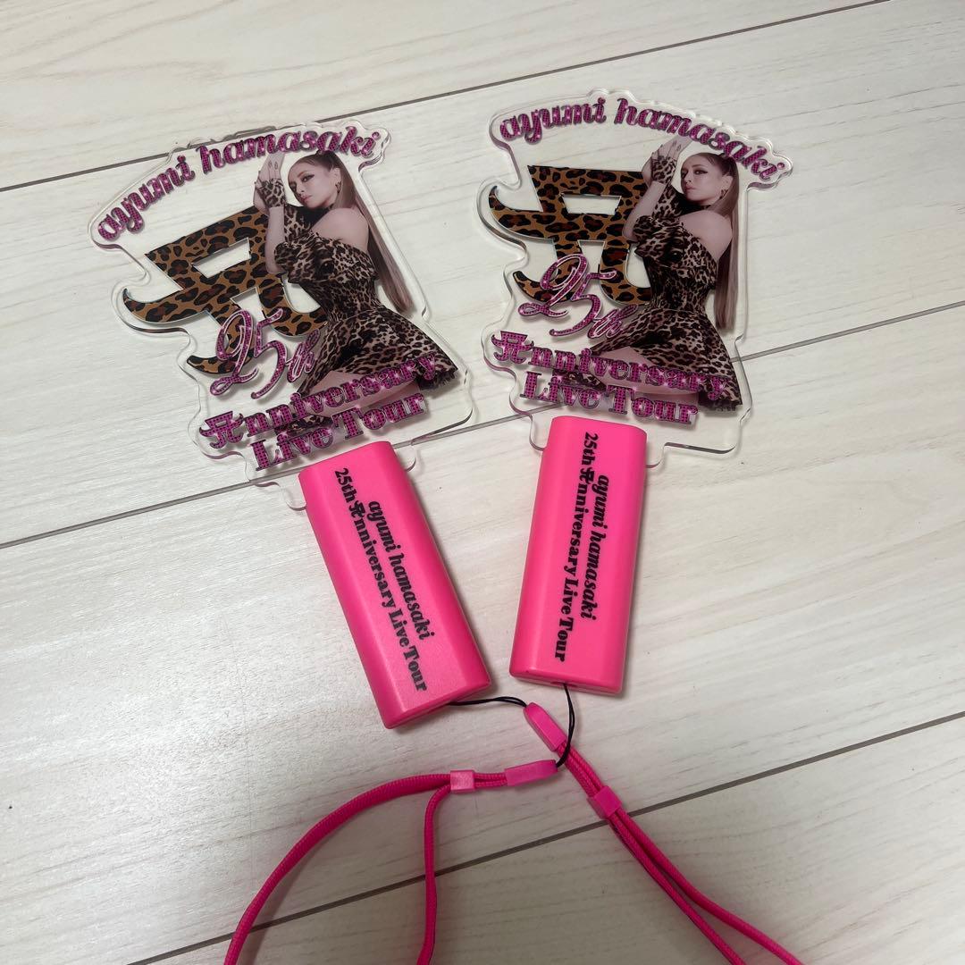 浜崎あゆみ　Tシャツ 2色セット XL L ペンライト付き