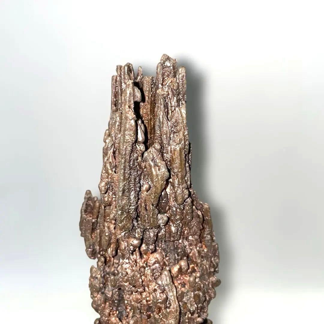 銅製ドロップ状オブジェ ジャンク品 素材・製造元不明