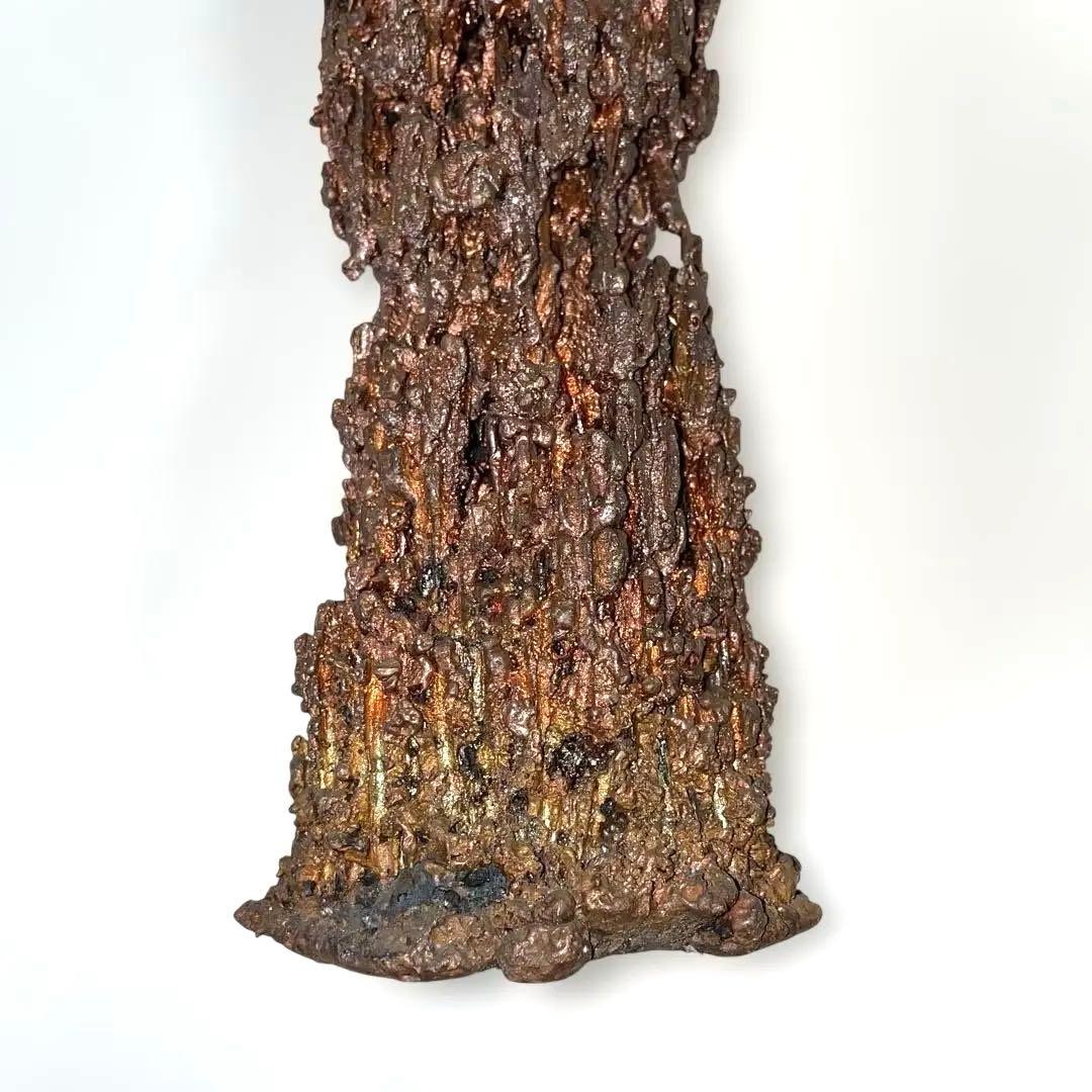 銅製ドロップ状オブジェ ジャンク品 素材・製造元不明