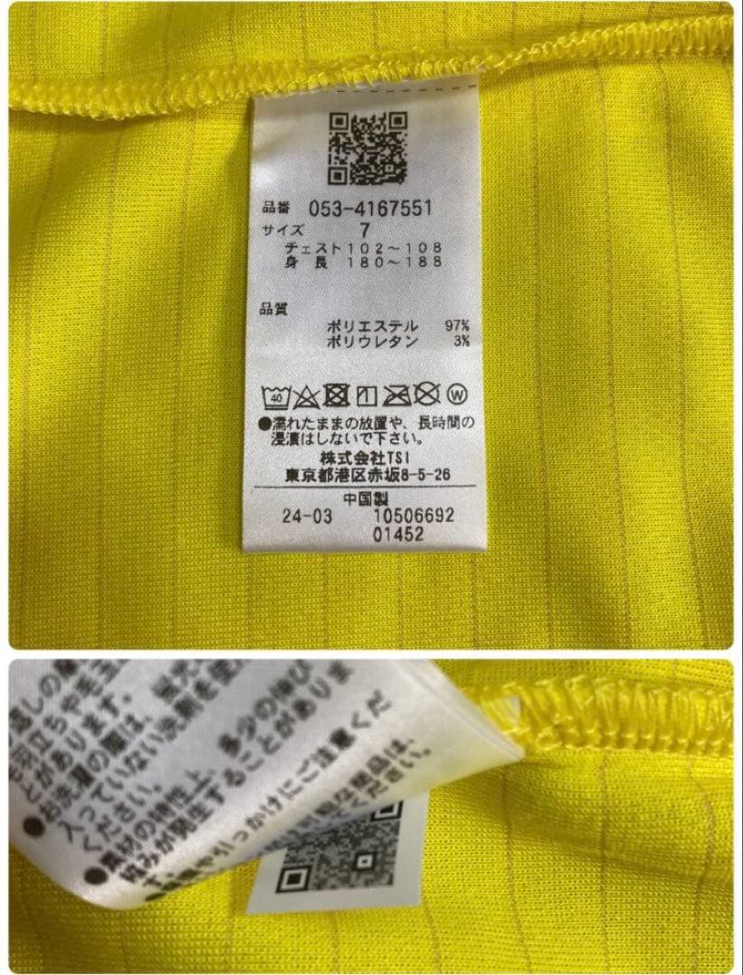 新品 パーリーゲイツ マイクロメッシュストレッチ半袖カットソー(7)3L/黄