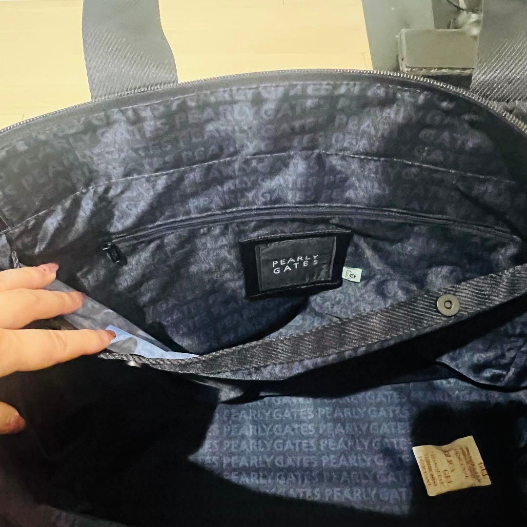 【新品未使用】PEARLY GATES ネイビー　ロッカーバッグ