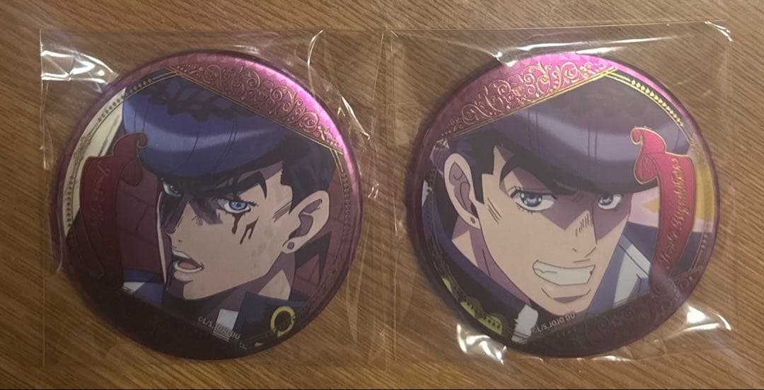 ジョジョの奇妙な冒険 アニメ10周年記念展 缶バッジ 東方仗助