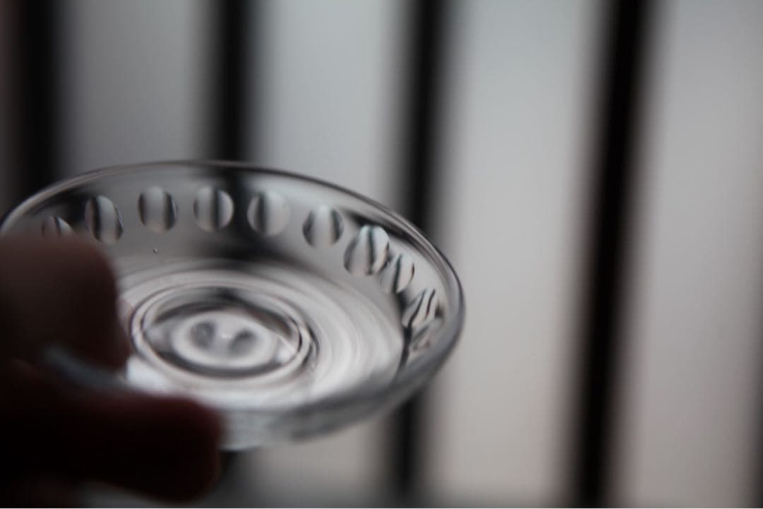 古道具　戦前　大正　昭和初期　蓋付ガラス碗　レア　A