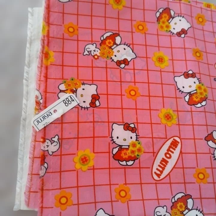 サンリオ ◇キティ◇生地/布/1998/1999◇正規品/未使用◇当時もの