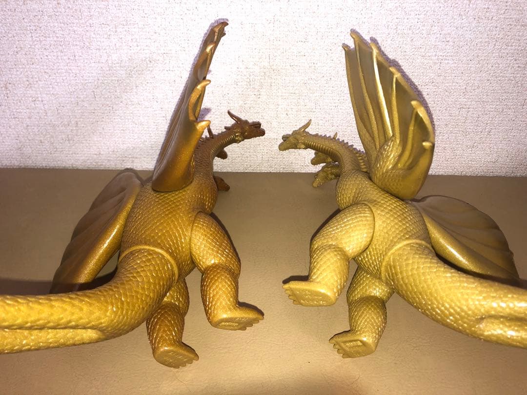 キングギドラ ゴールドフィギュア⭐️レア色違い⭐️貴重な2本つの⭐️歴代怪獣ボックス版