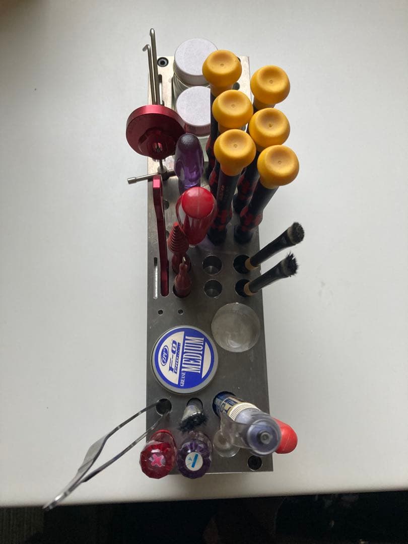 リールメンテナンス 精密ドライバー リールオイル などの収納に　ステンレス