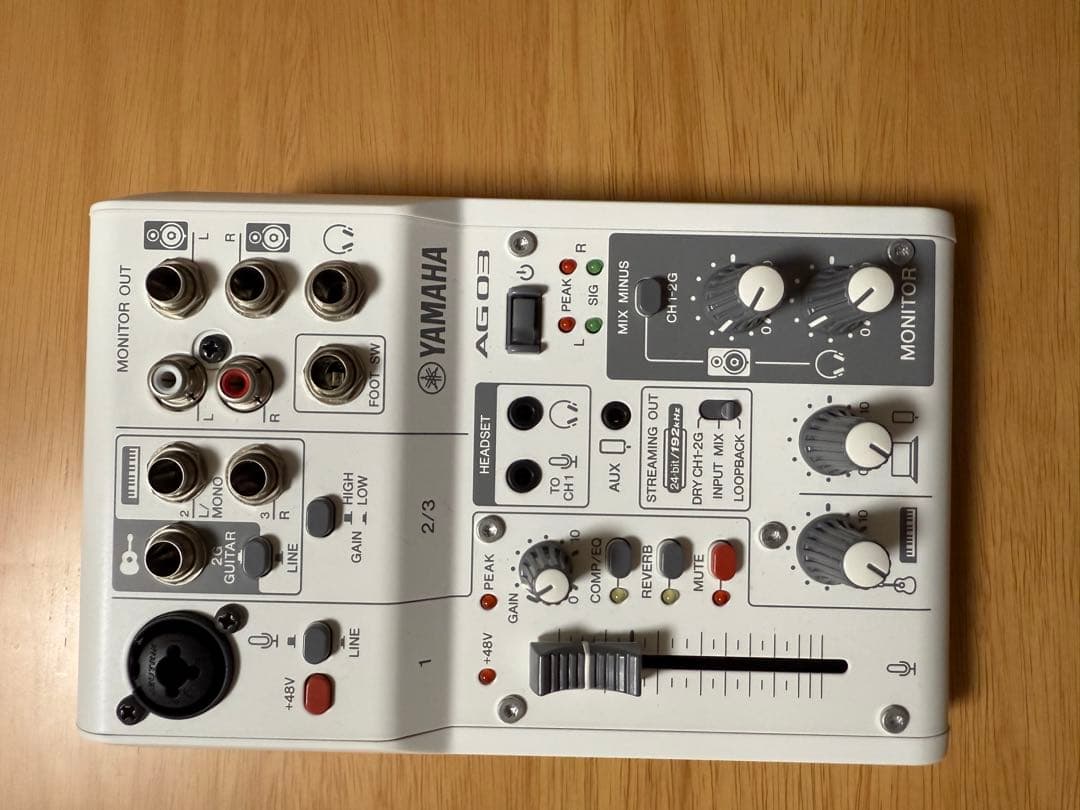 ヤマハ AG03 MK2 オーディオインターフェース