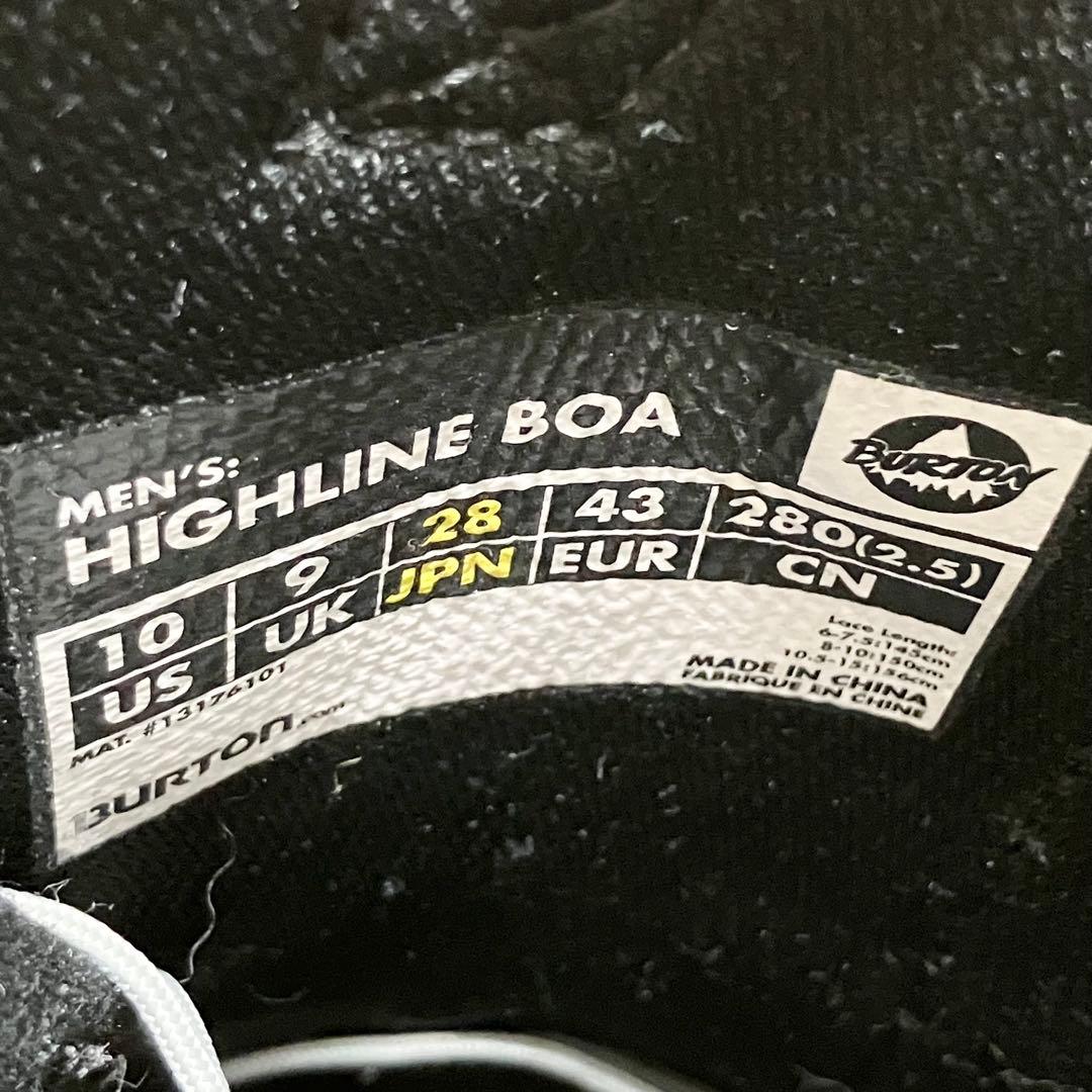 BURTON HIGHLINE BOA 28cm スノーボードブーツ バートン