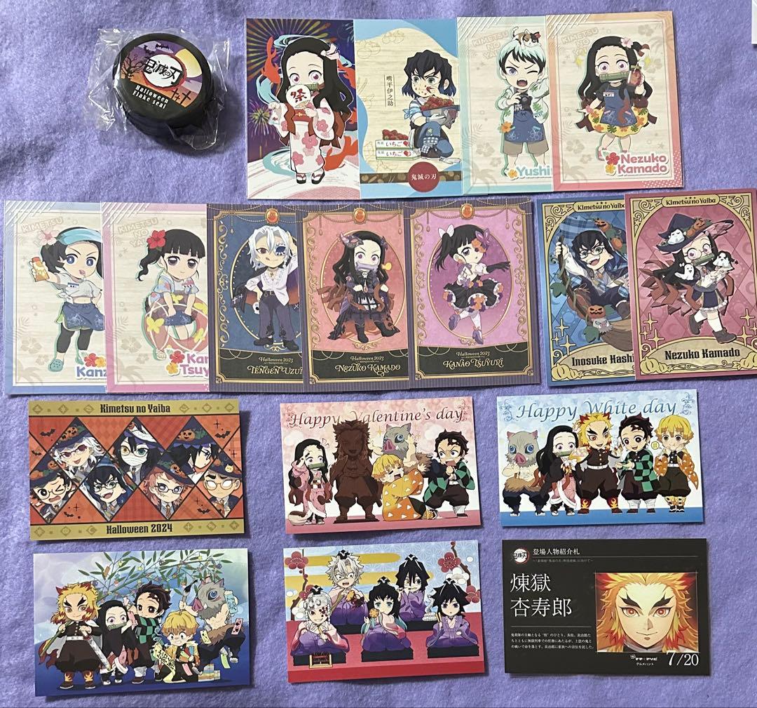 鬼滅の刃　アクリルスタンド　缶バッジ　ブロマイド　ポストカード　まとめ売り