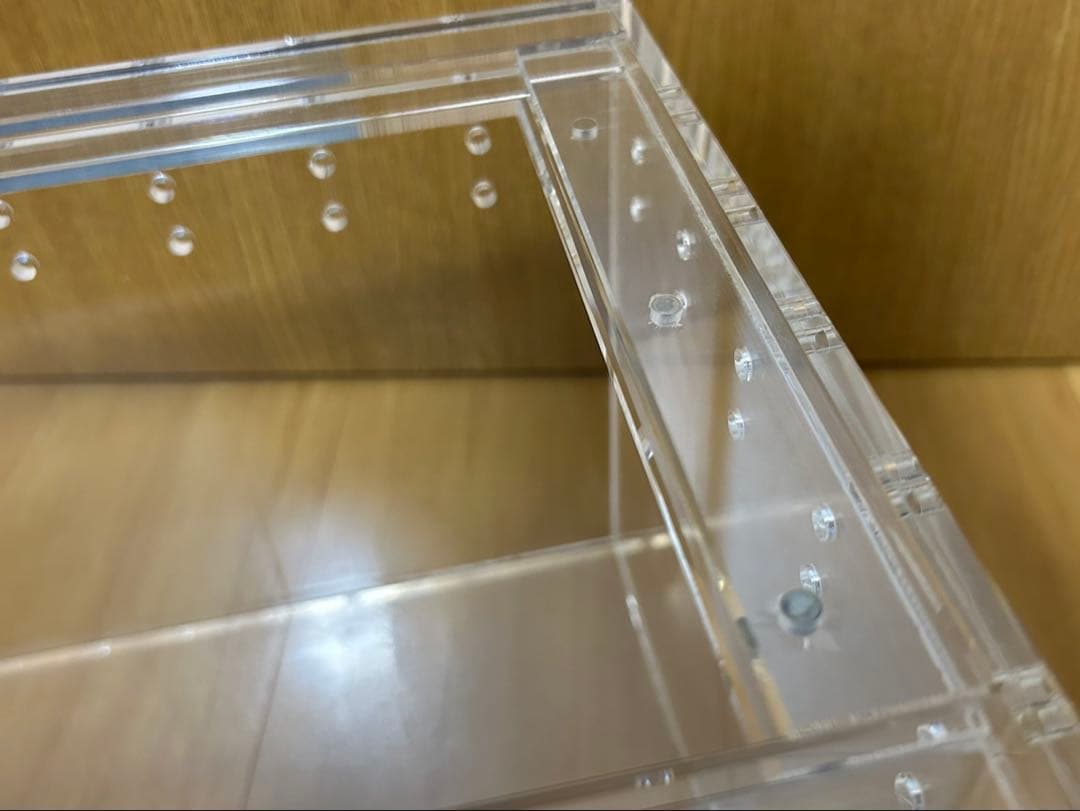 アクリル飼育ケージ 通気孔付き 3個セット