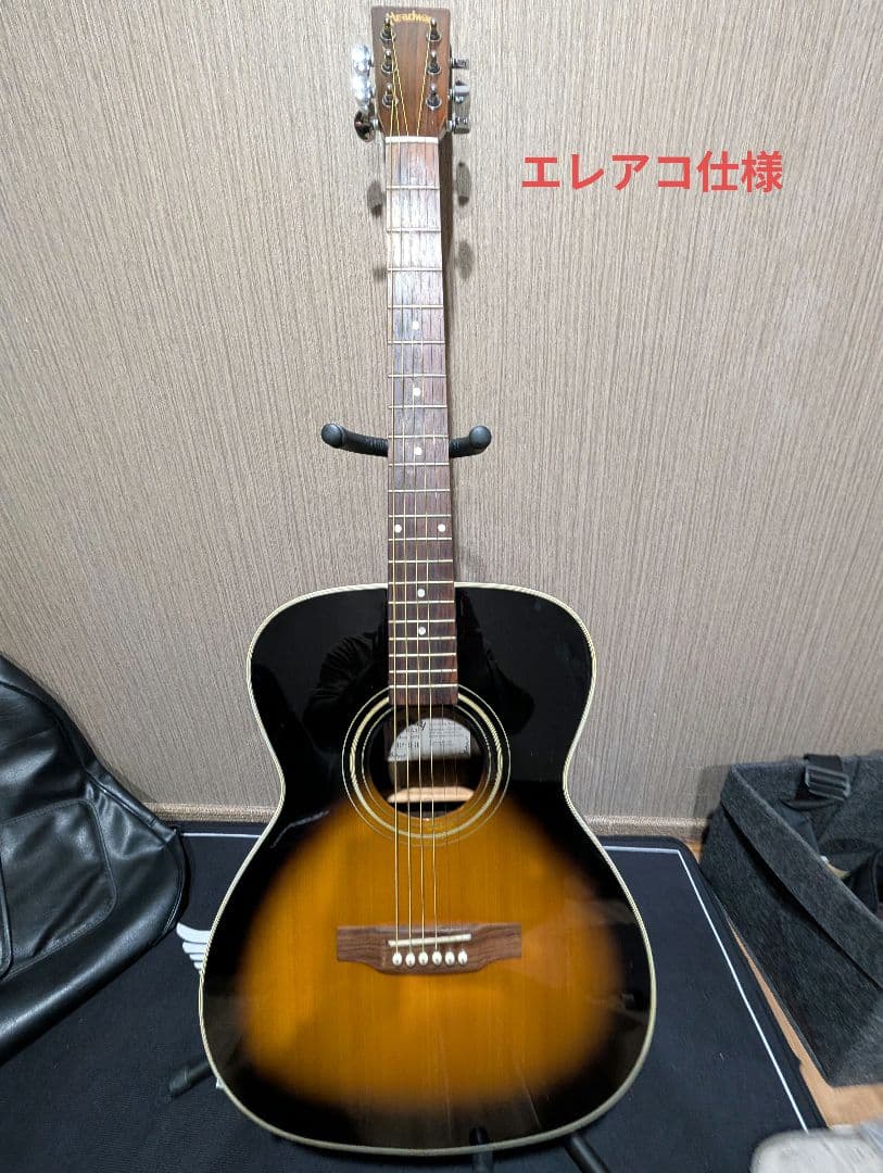 良音/Headway　HCF-28SB 改エレアコ　弦低め　ケース付