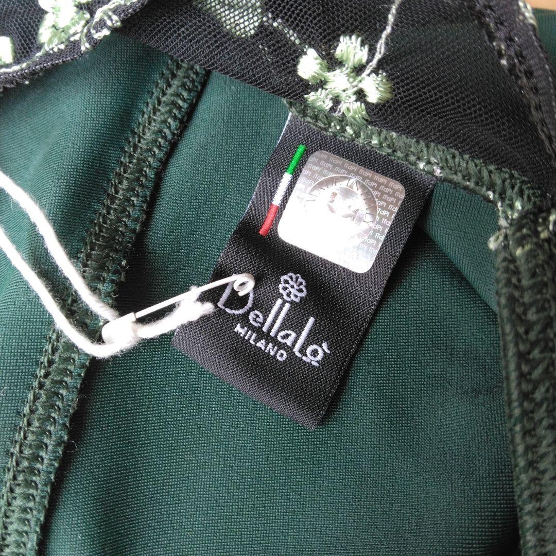 新品　デラロミラノ　レオタード　XL　ブラック×グリーン