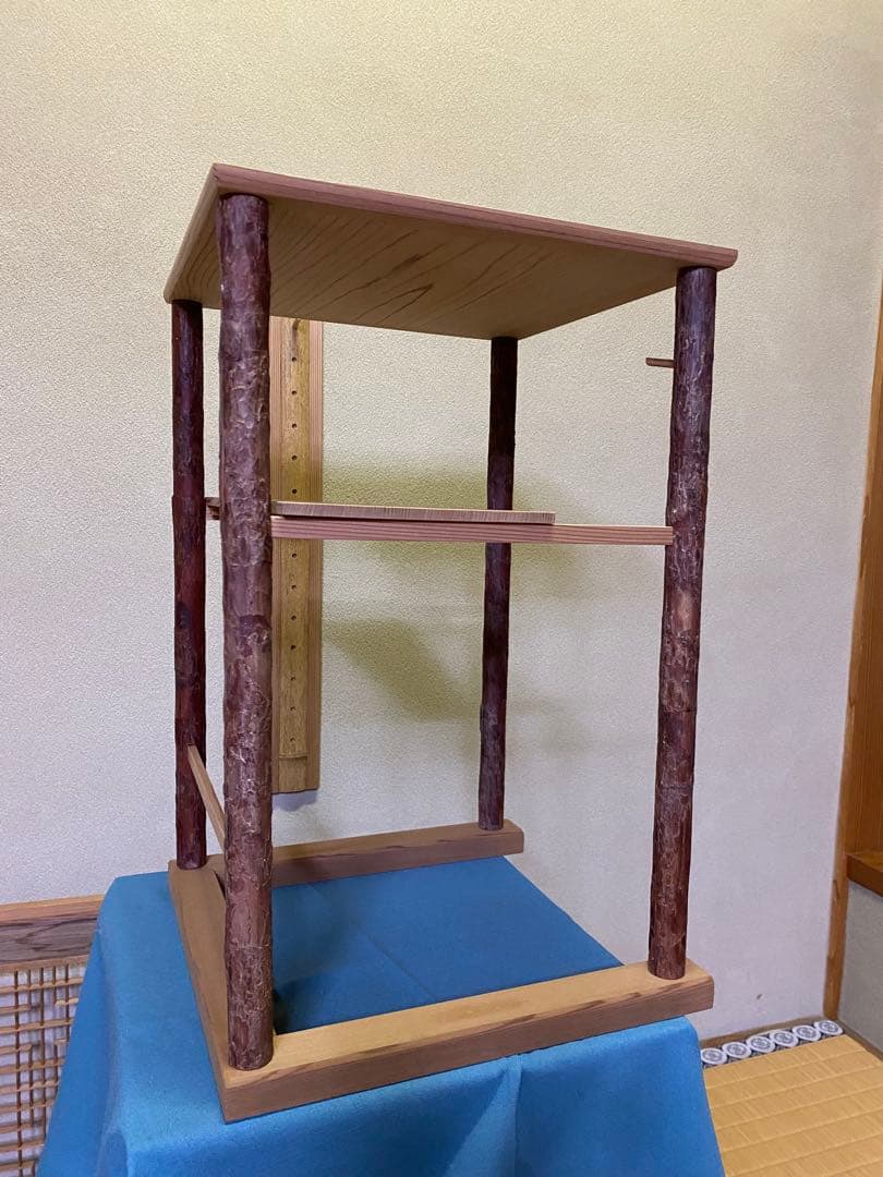 茶道具/寒雲卓　円能斎好写し　組立式