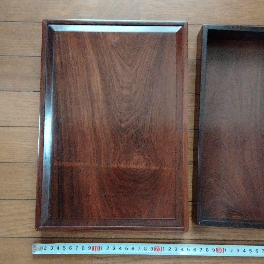 中国骨董希少新品紫壇御硯箱貴重書道具最高級紫壇木製大き目ご硯箱希少貴重品本物保証