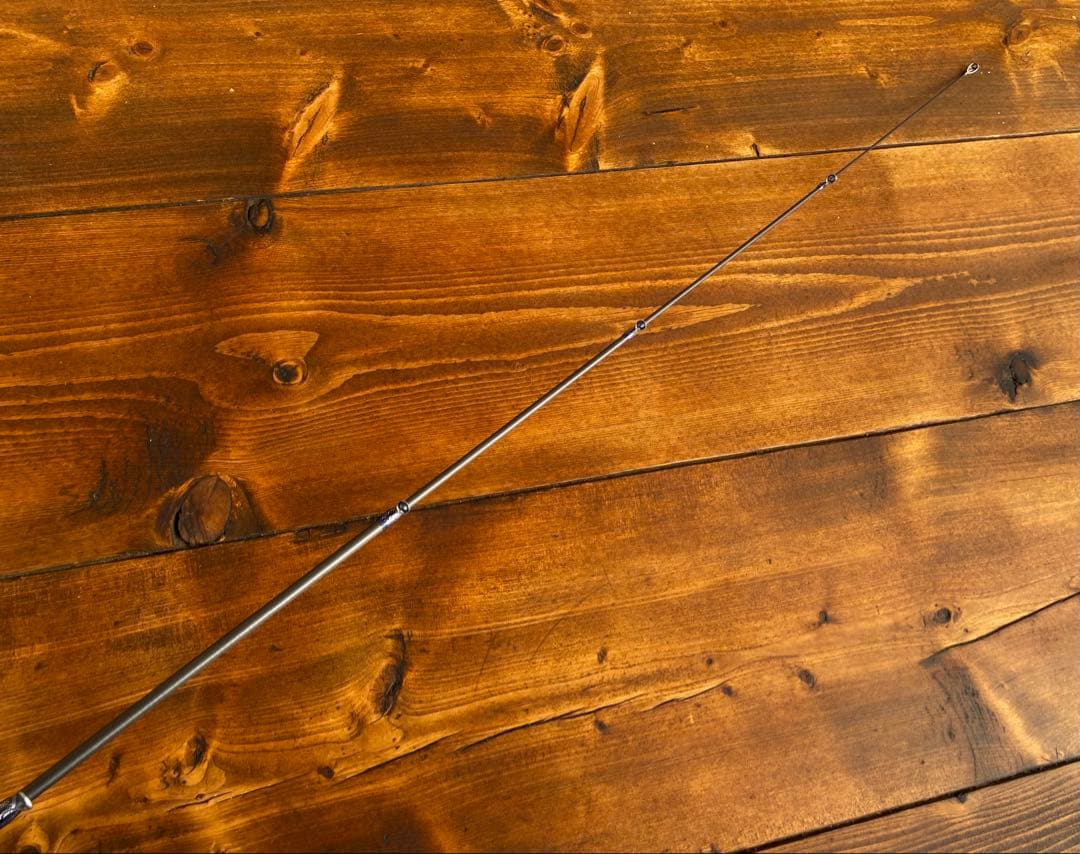 超軽量　カーボンロッ5ft トラウトロッド　スピニングロッド　ウッドグリップ