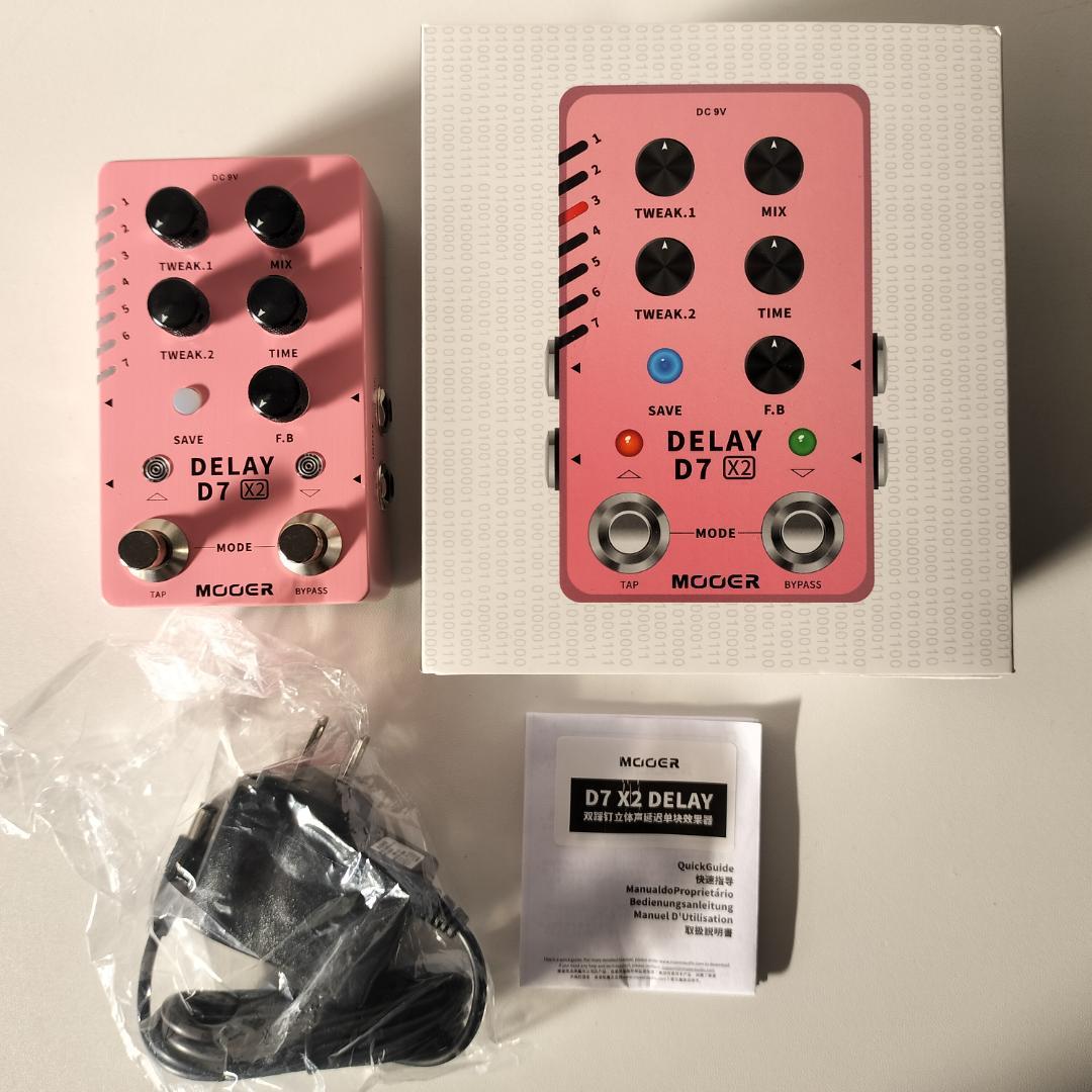 新品：Mooer D7 X2 DELAY（ディレイ）