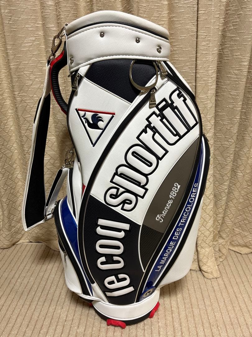 le coq sportif キャディバッグ ホワイト/ブラックおまけ付き