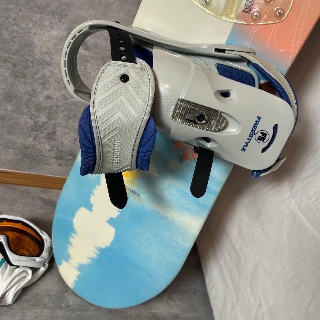 BURTON STERLING 140cm S/Mサイズ スノボセット ゴーグル