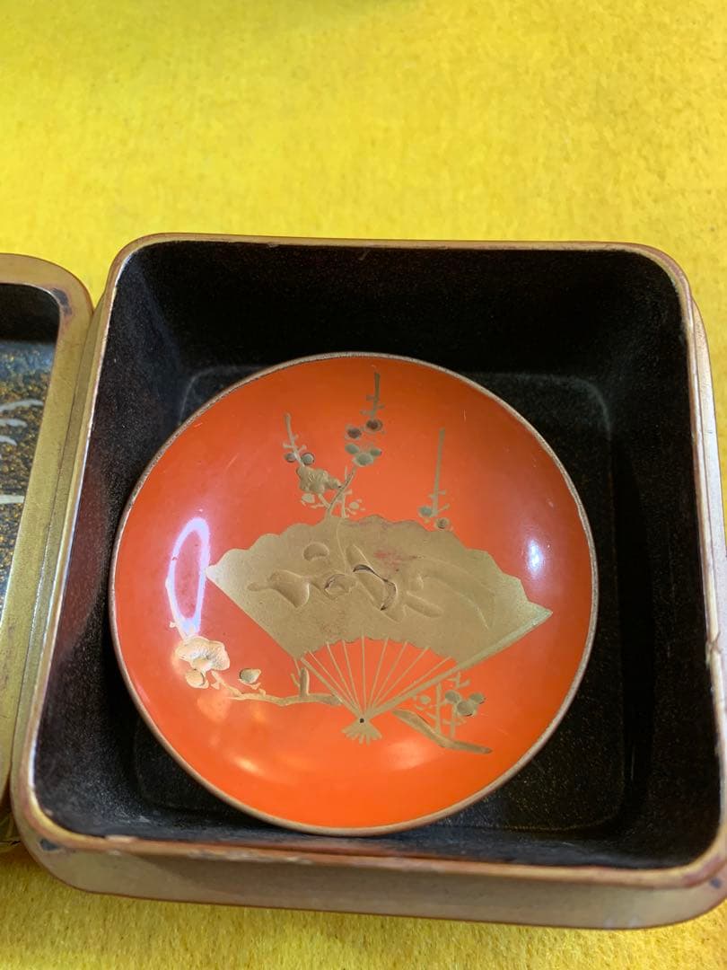 古民家 明治 江戸時代 時代 螺鈿細工 研出し 蒔絵 時代物漆器 古美術 木箱入