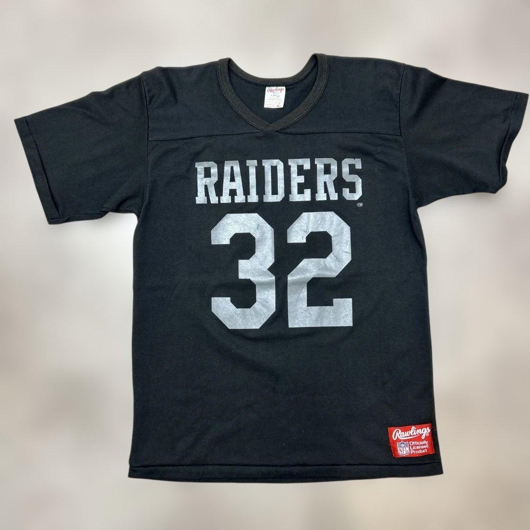 80年代USA製ロサンゼルスレイダース ヴィンテージユニホームTシャツ L