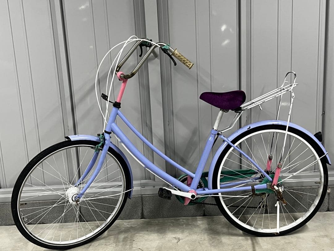 福島　引取限定！改チャリ　パステル　アップハン　ケツ上げ