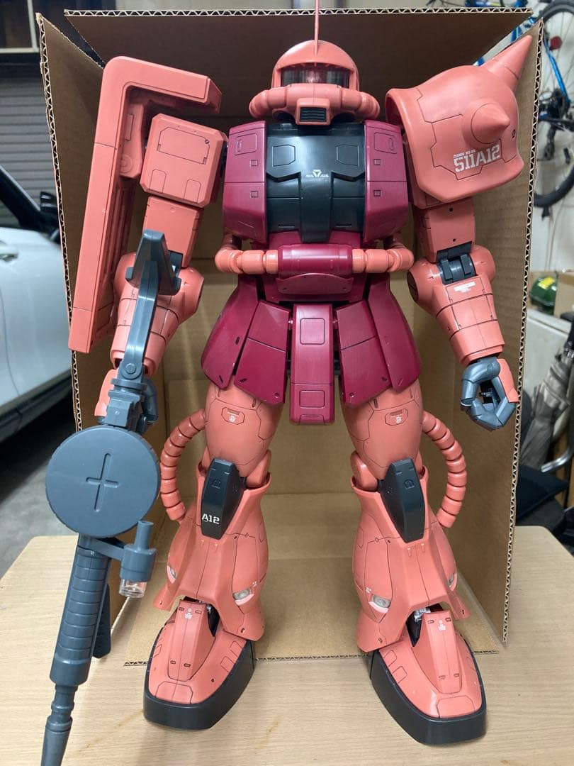 メガサイズモデル 1/48 MS-06S シャア専用ザクⅡ 組み立て済みジャンク