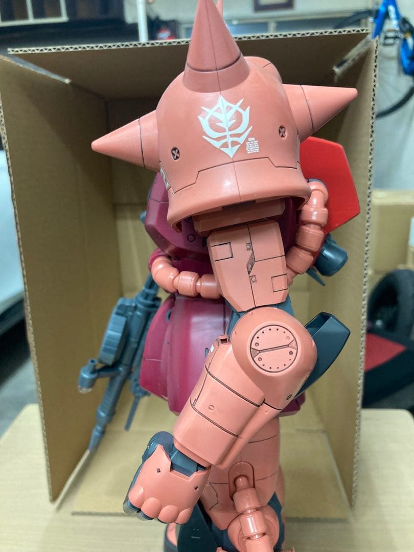 メガサイズモデル 1/48 MS-06S シャア専用ザクⅡ 組み立て済みジャンク