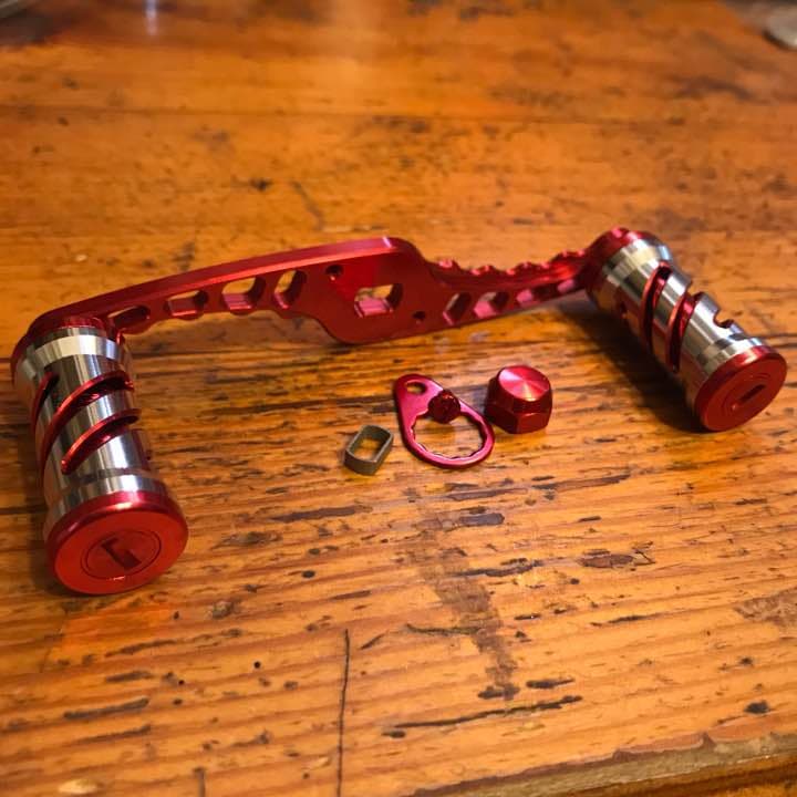 値下★オススメ★新品未使用★シマノ.アブ.ダイワ全てに適合★カスタムハンドル