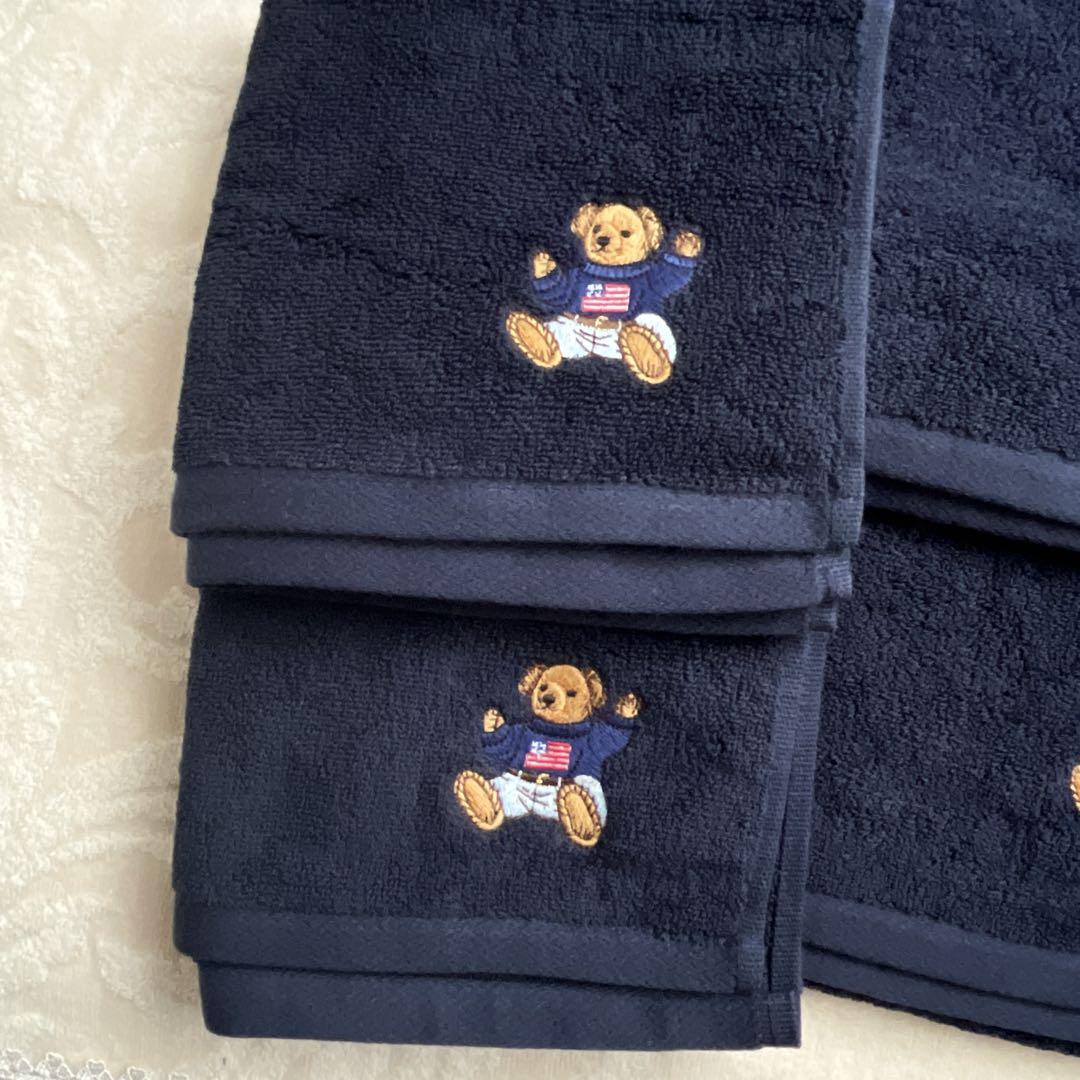 【新品】RalphLaurenラルフローレンポロベアタオル4枚セット《送料無料》