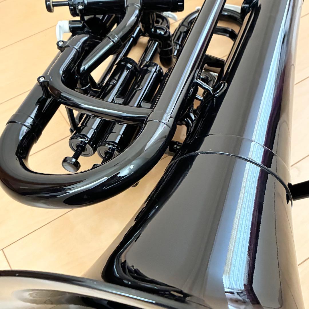 ZO EU-05 プラスチックユーフォニアム マウスピース,ソフトケース付 黒