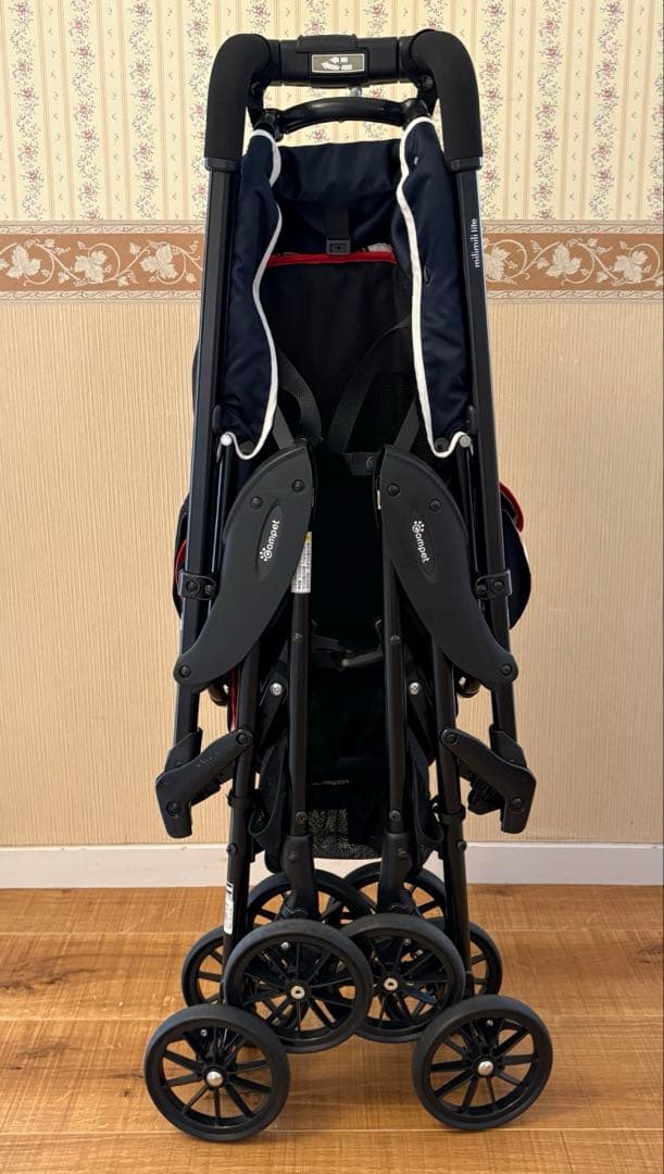 【美品/肩ベルト・取扱い説明書】コムペット ミリミリライトαEGロング ネイビー