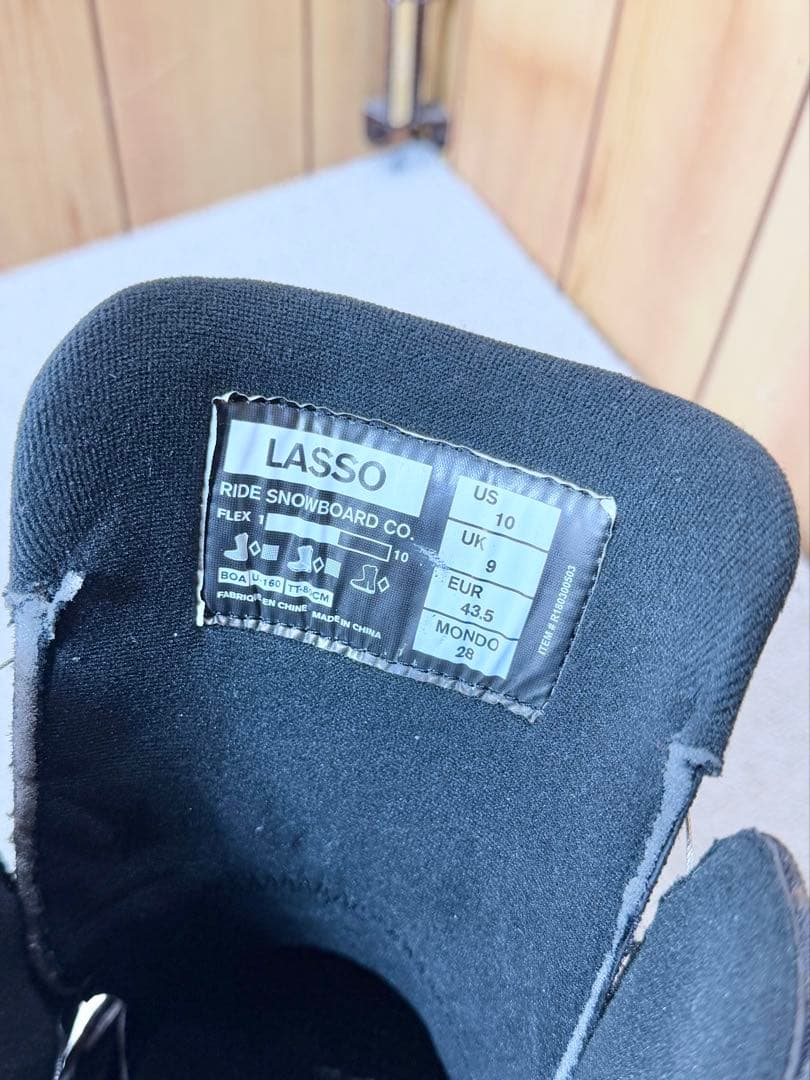 良品 RIDE ライド LASSO スノーボード ブーツ BOA 28cm