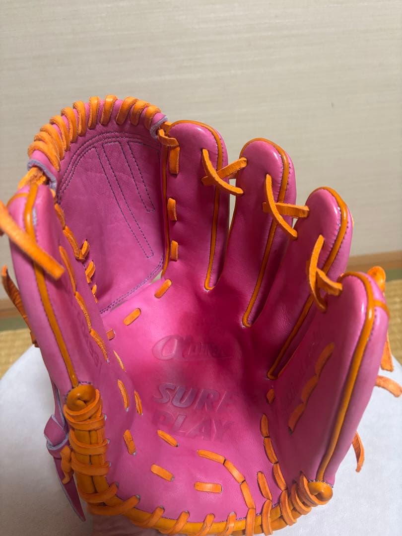 Sure Play 軟式投手用グラブ ピンク 鈴木翔太モデル