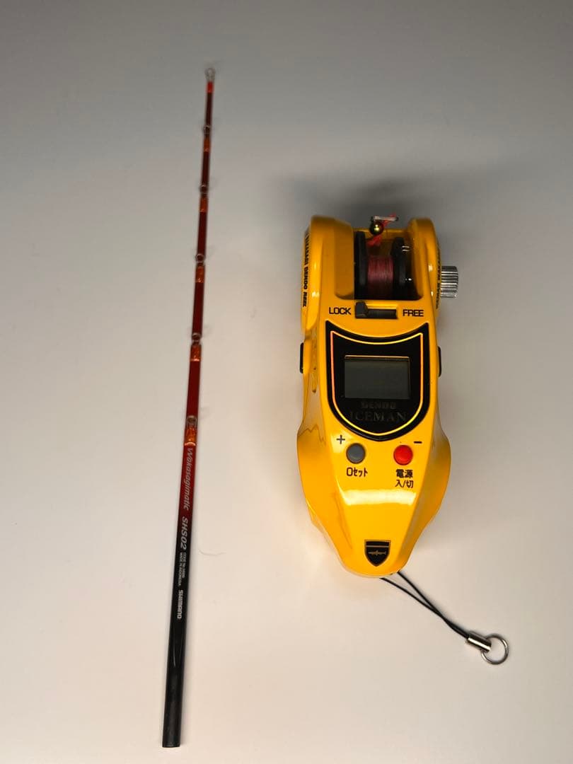 ICEMAN 電動リール イエロー シマノワカサギマチック　SHS01