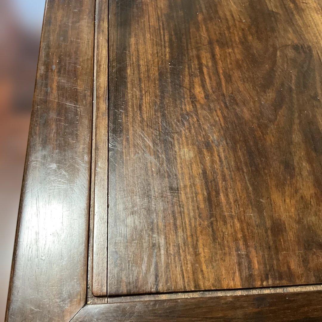 唐木製、シンプル座卓、紫檀、アンティーク