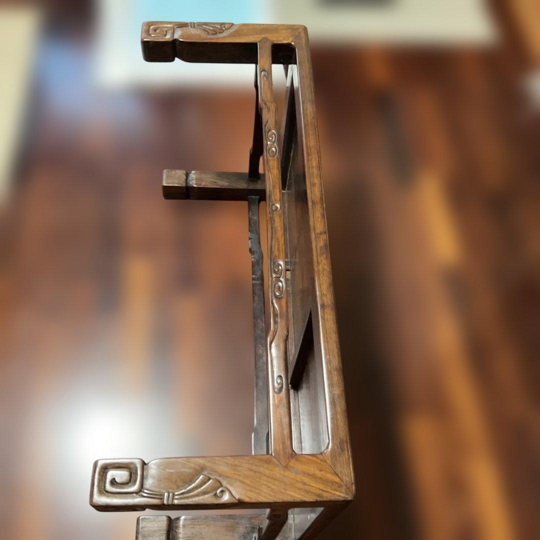 唐木製、シンプル座卓、紫檀、アンティーク