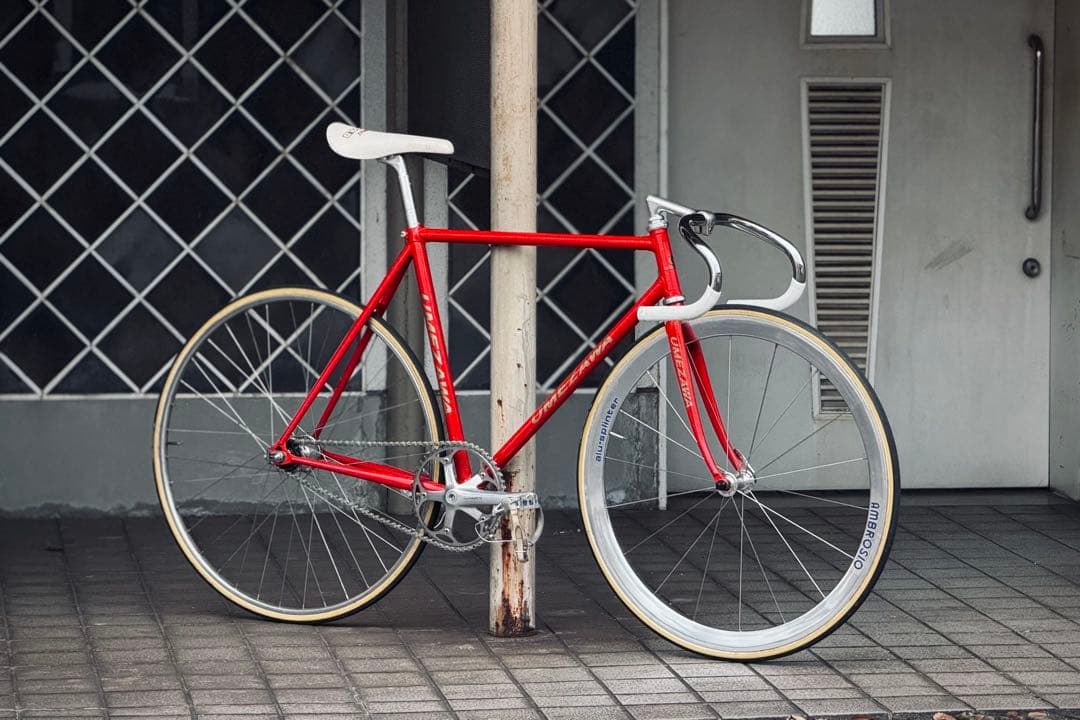 NJS UMEZAWA 金ラメ fc7600 クランク付きフレームセット