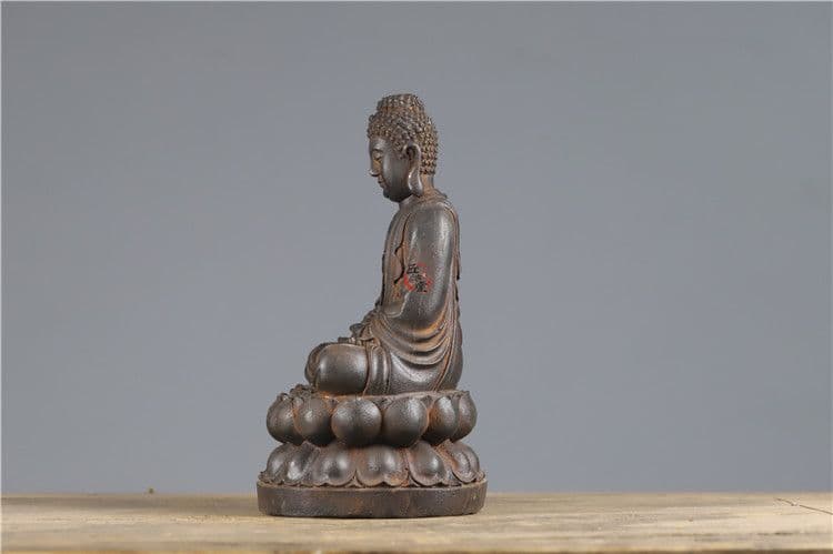 鉄器 鉄仏 大日如来仏像 鎮宅辟邪 開運風水 招財 置物 工芸品