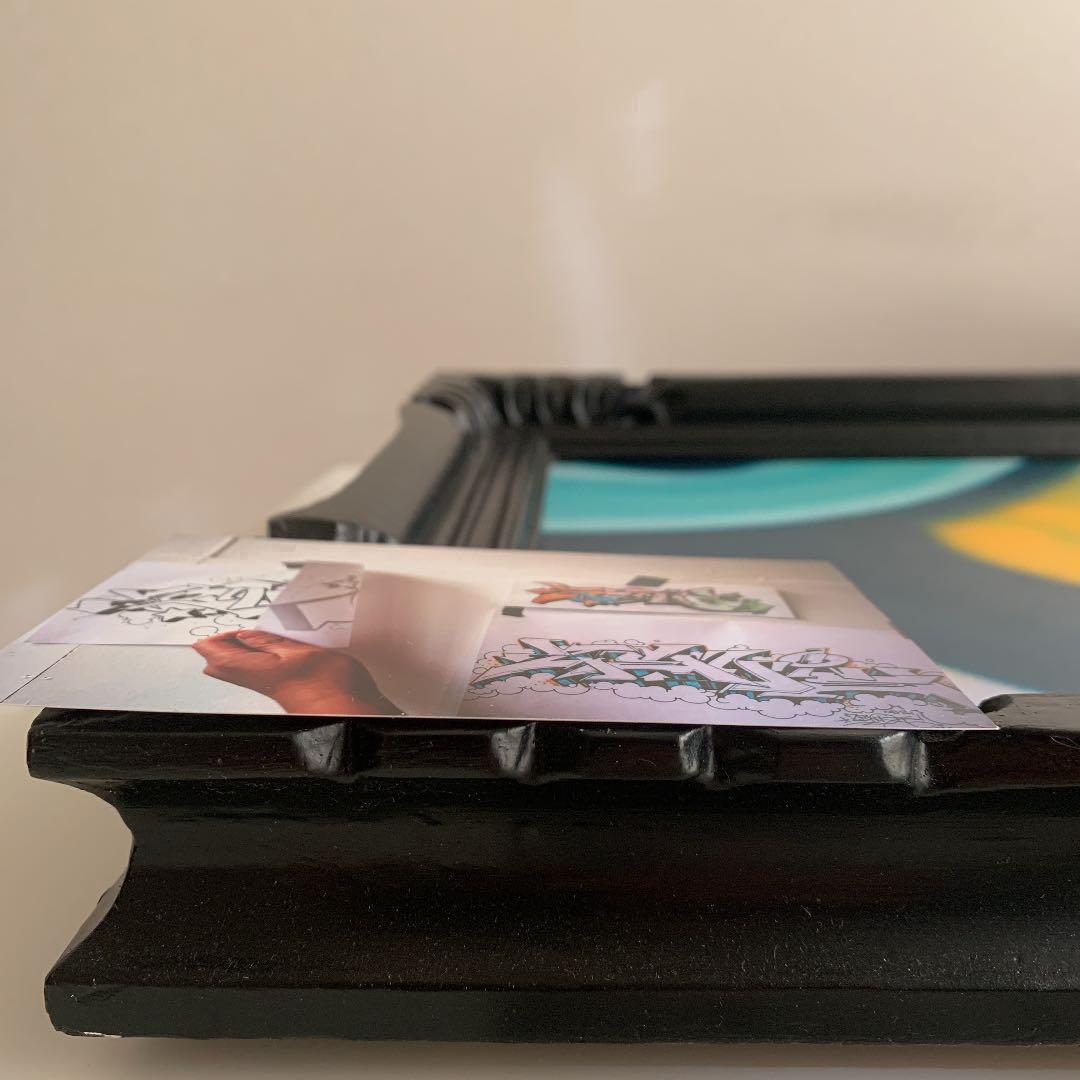 【一点物】ZENONEキャンバス 額付き 作品 匿名発送　スプレー缶