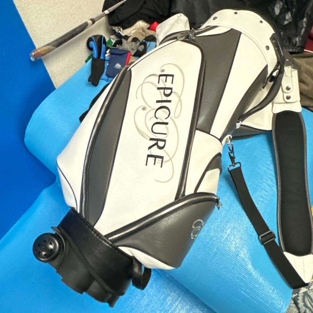 EPICURE キャディバッグ ホワイト/ブラック美品商品