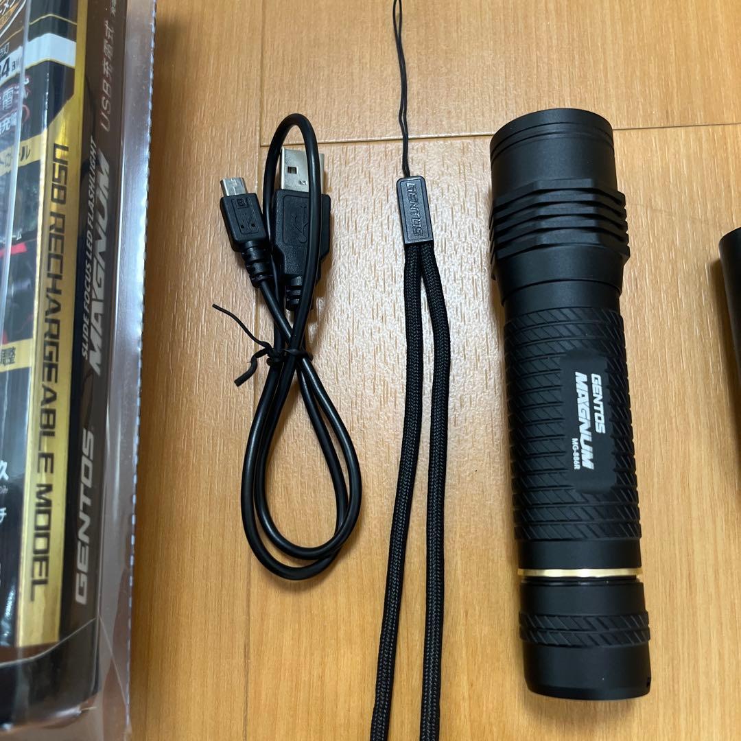 新品未使用品GENTOS MG-886R LED懐中電灯USB充電式 450lm