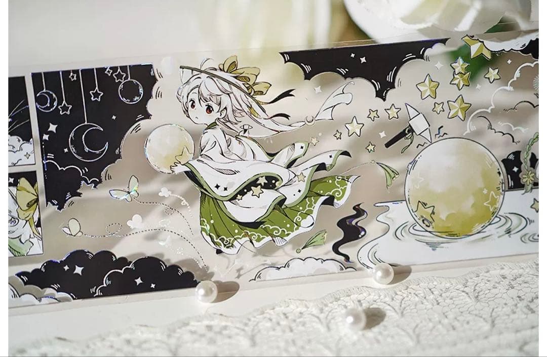 风见幸山《修月人》海外マスキングテープ　マステ 【2246】