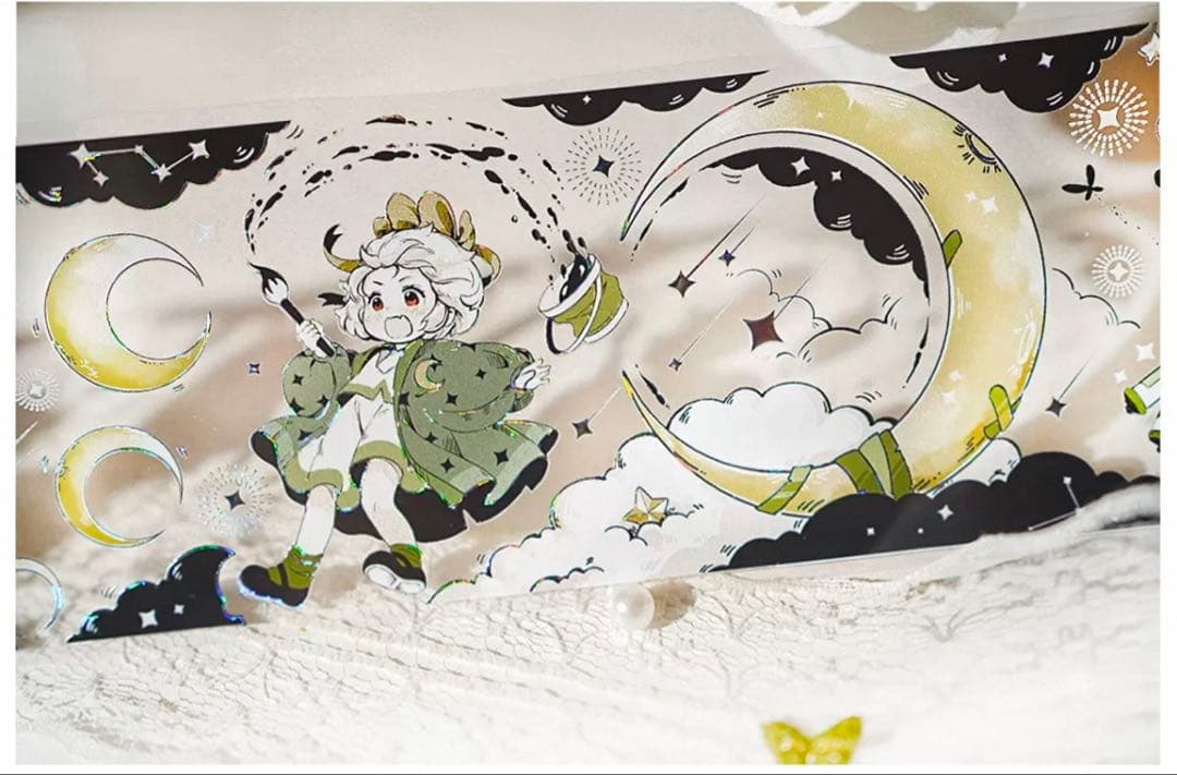 风见幸山《修月人》海外マスキングテープ　マステ 【2246】