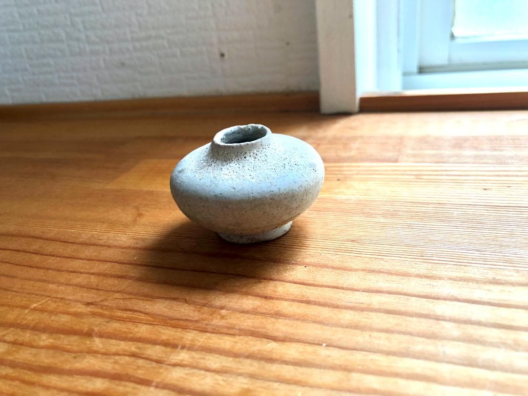 【タイ・骨董】宋胡録（スンコロク）白釉 小壺（1301年~1600年）