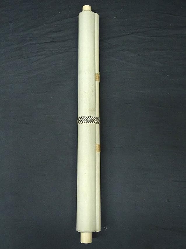 掛軸 玉欄『高砂子 松竹梅 老夫婦』紙本 肉筆 共箱付 掛け軸 p030101