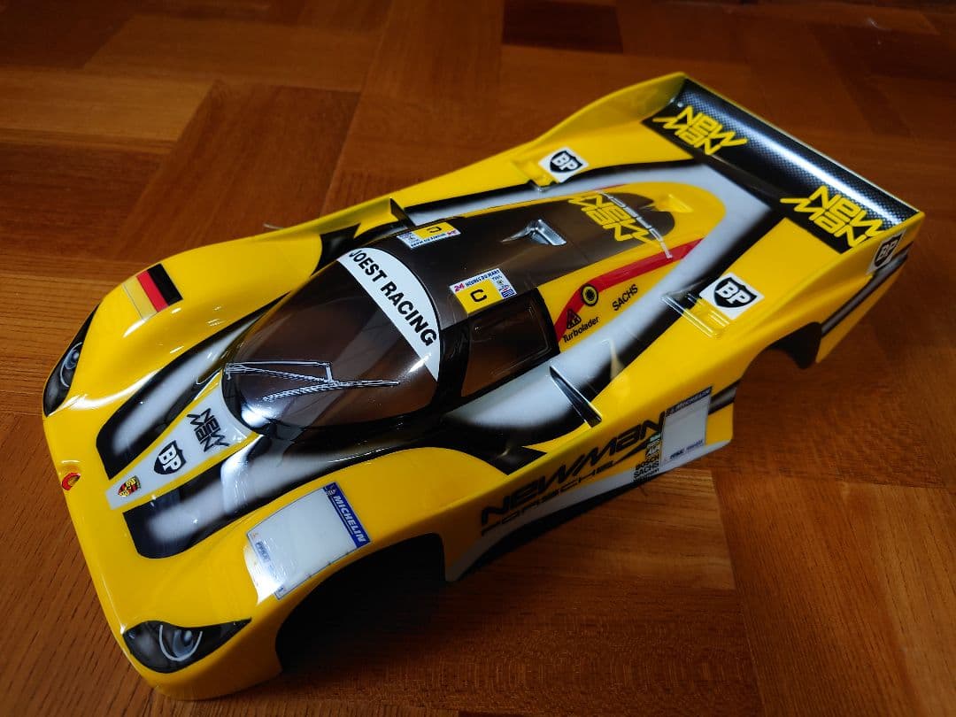 タミヤ 1/12RC ニューマン ポルシェ956 スペアボディ塗装済み【難あり】