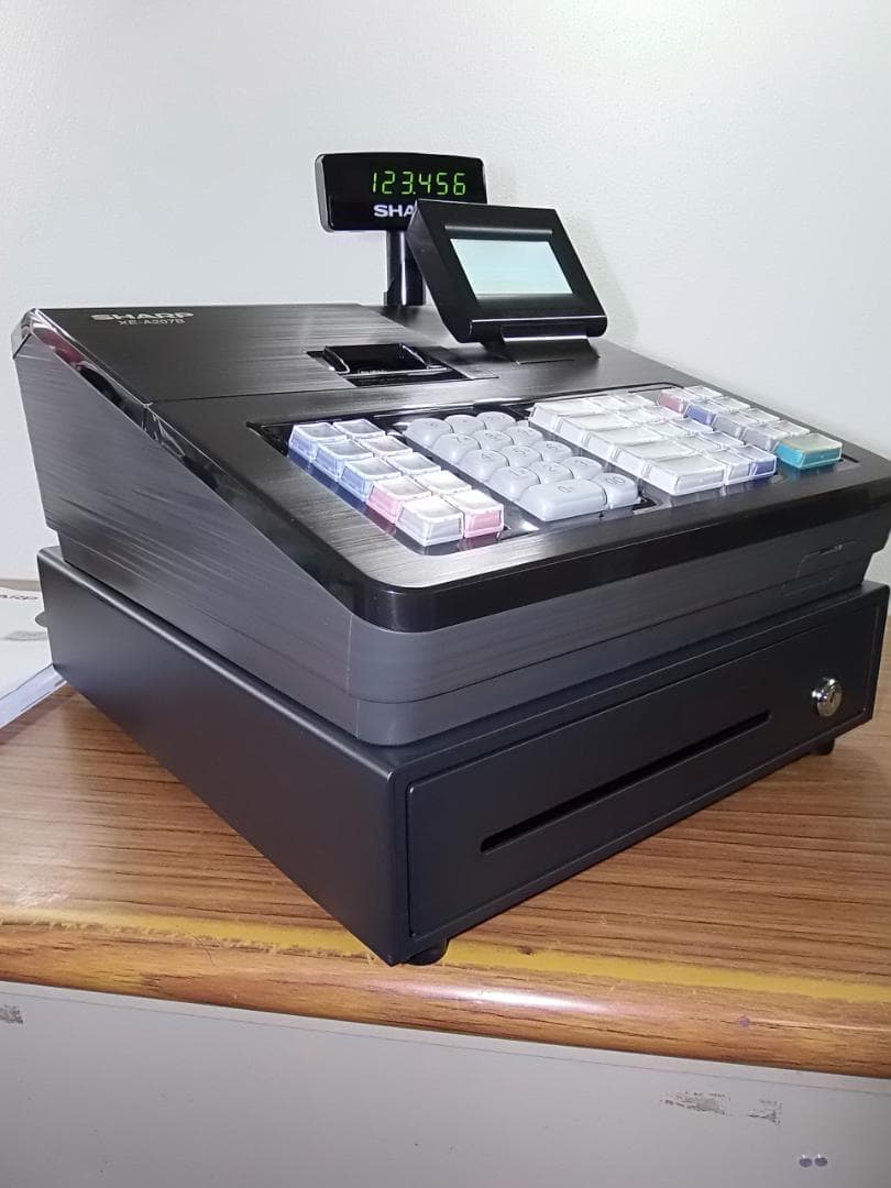 後継機種21年製設定無料211シャープインボイスレジスターXE-A207B-B