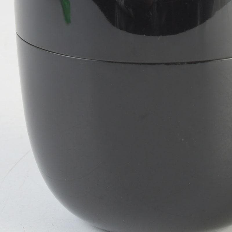 茶道具　黒漆　内金梨子地　棗　時代箱付　V　9665