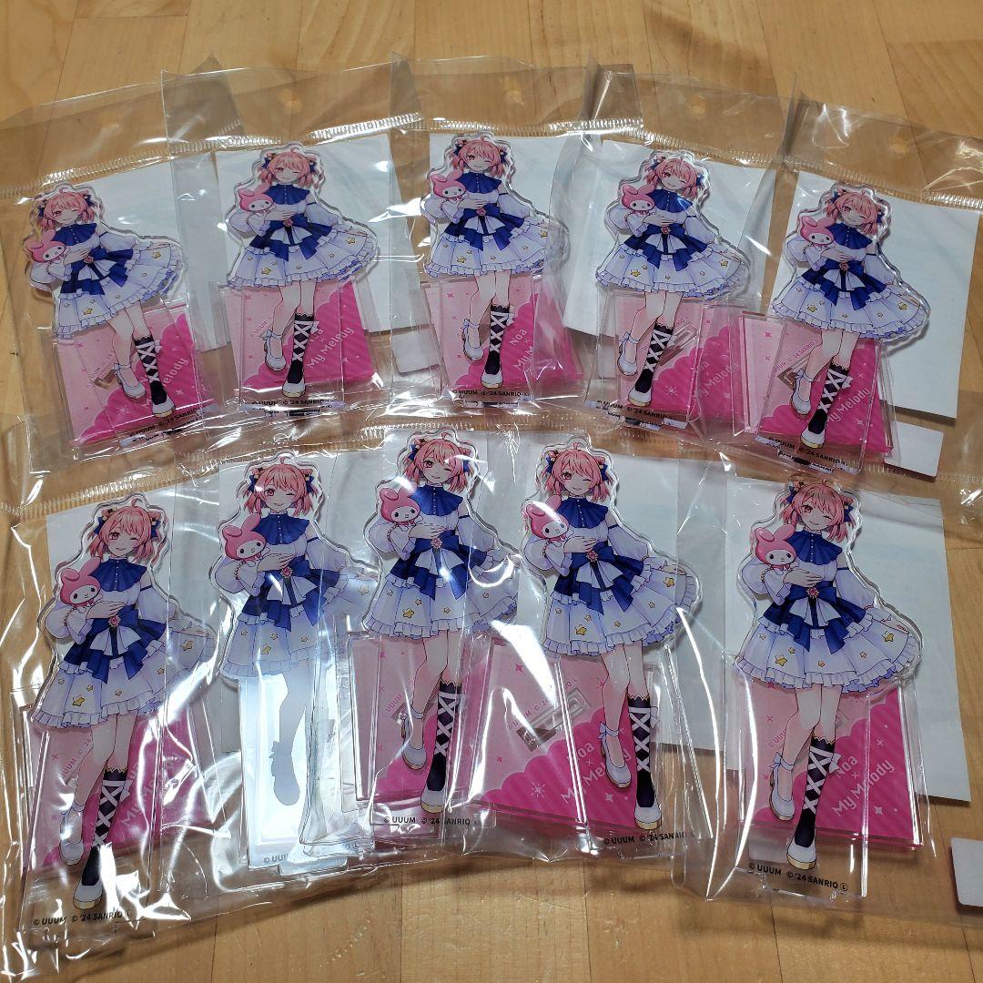 【匿名配送】カラフルピーチ×サンリオ のあ 等身アクリルスタンド 10個セット