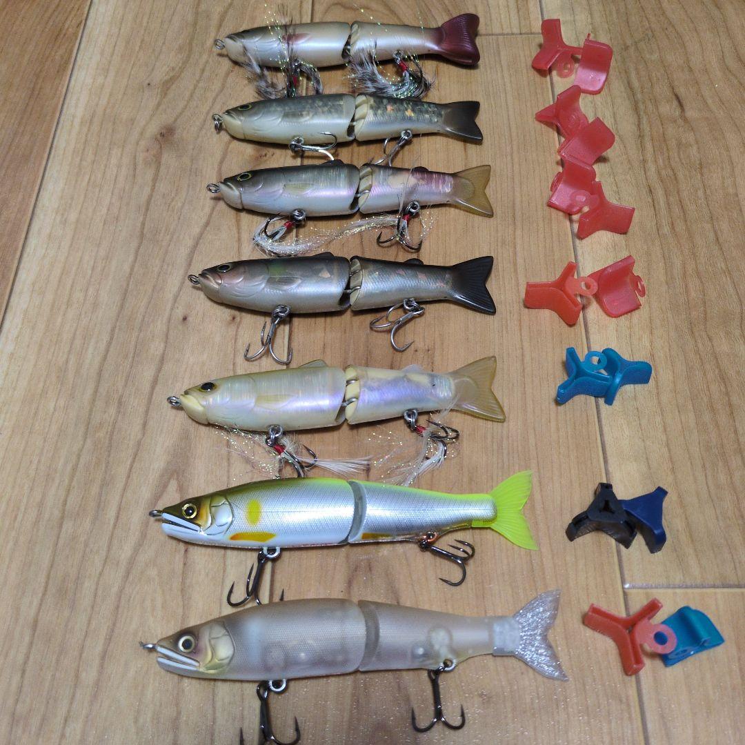 ジョインテッドクロー128 2個　スライドスイマー128 ５個　フックカバー付